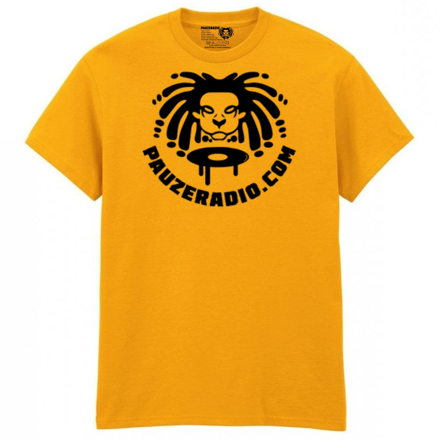 Pauzeradio Logo T-Shirt Yellow