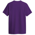 Purple t-shirt back on a white background