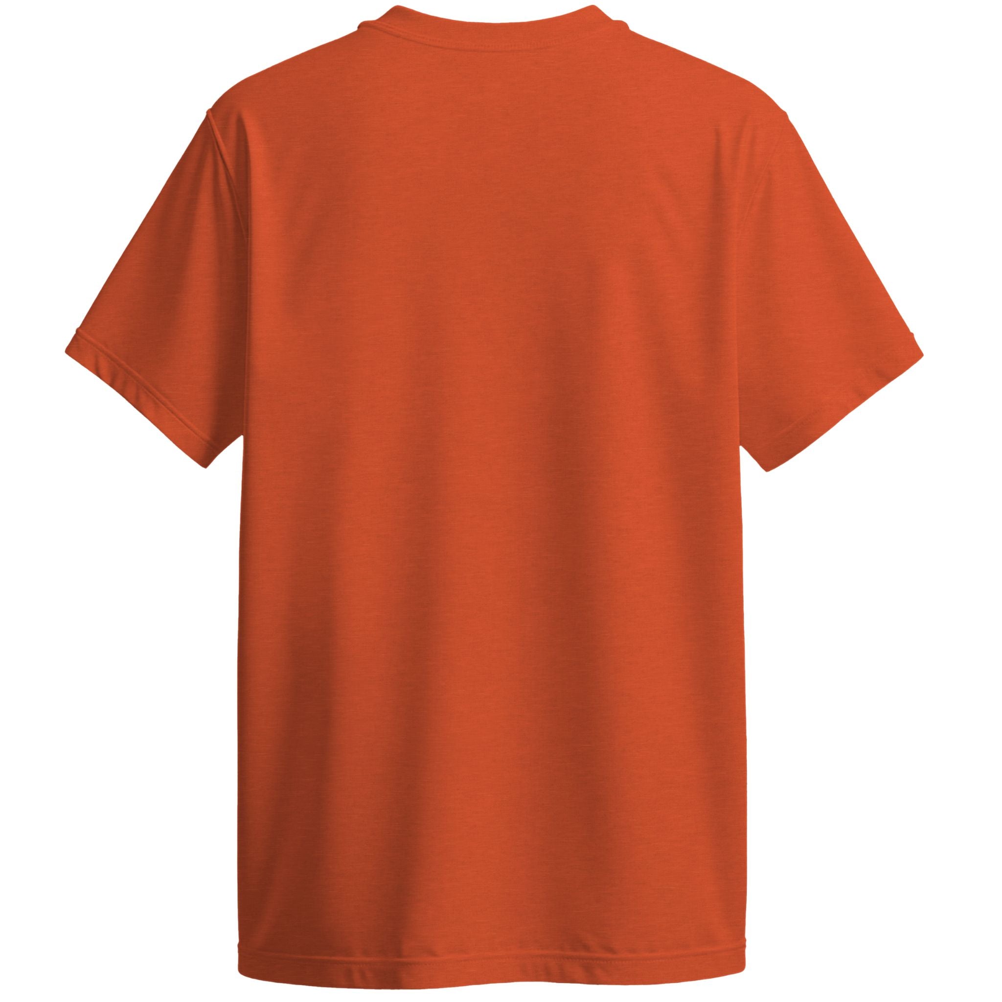 Orange t-shirt on a white background