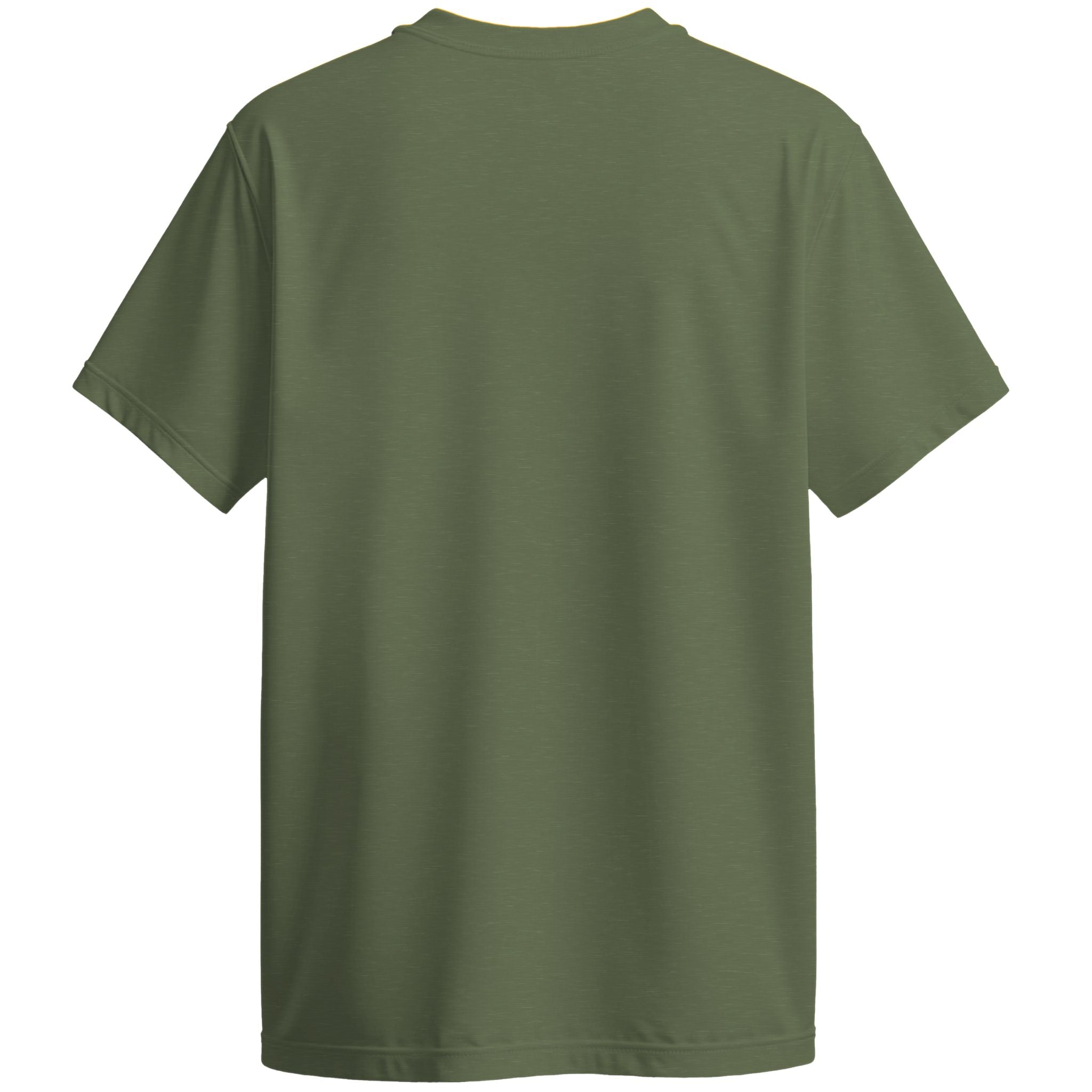 Green t-shirt on a white background