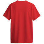 Red t-shirt back on a white background