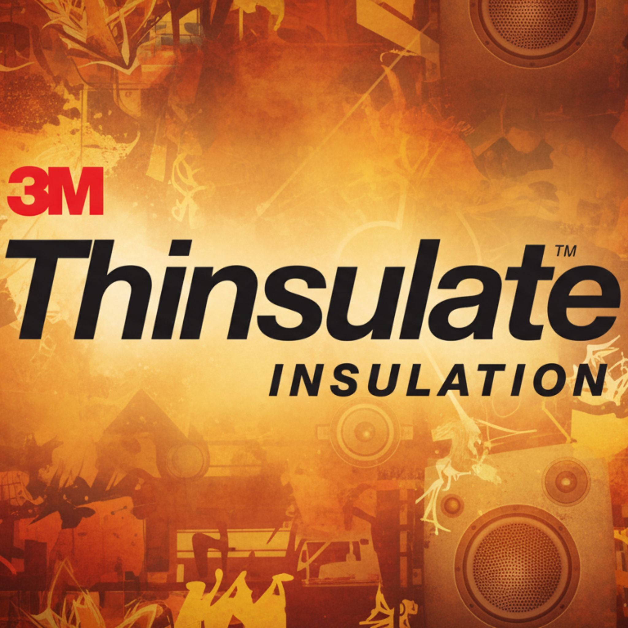 3M Thinsulate insulation advertisement with industrial background