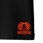 Black seam with a red logo and 'PAUZEWEAR' text on a white background