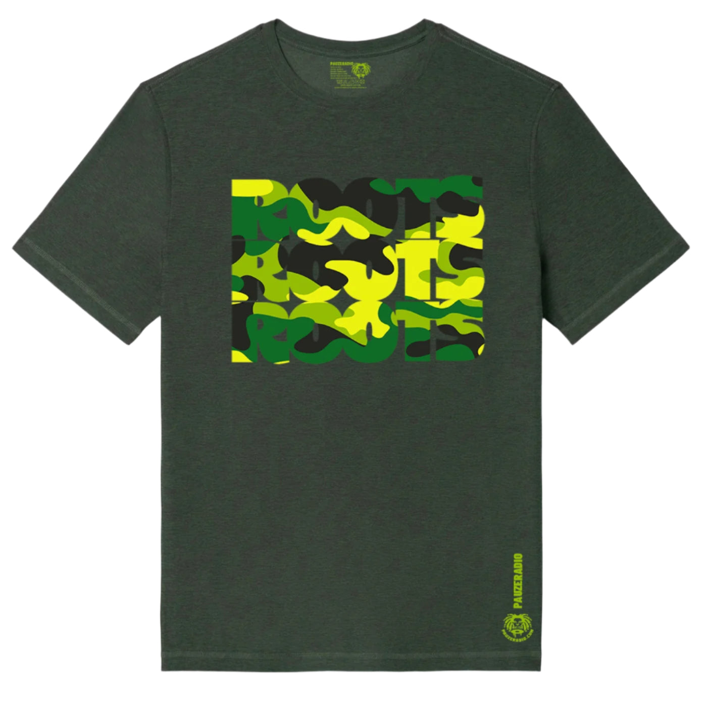Roots Camo T-Shirt Forest Green