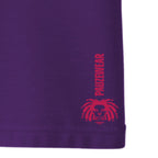 Purple seam with red 'PAUZEWEAR' logo on a white background